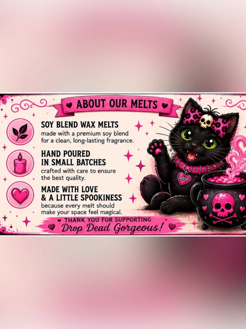 Drop Dead Gorgeous Honey Hex & Pistachio Pop Soy Wax Melts